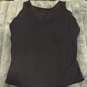 Athleta Black Sleeveless Bodysuit